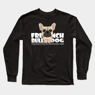 French Bulldog (Fawn)- DGBigHead Long Sleeve T-Shirt